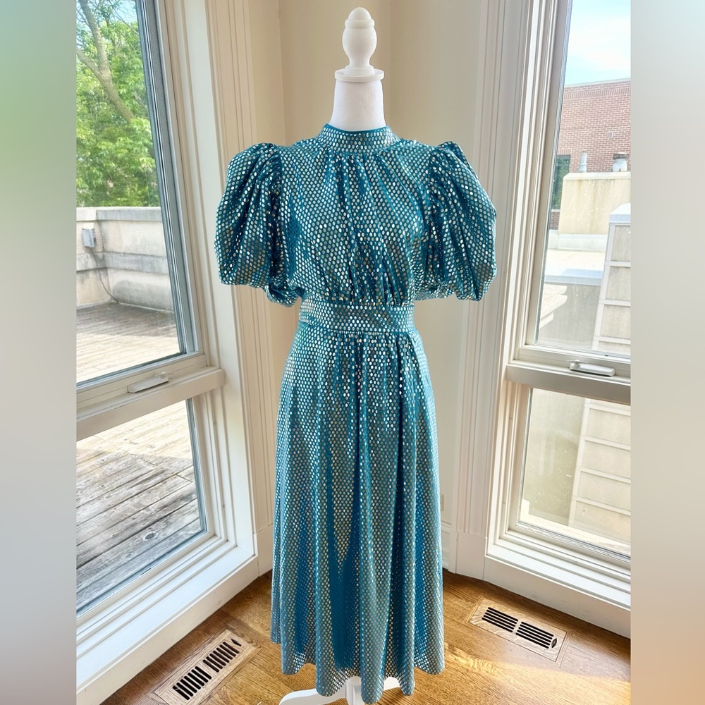 Sparkly Blue Rotate Birger Christensen Noon  Dress Size 38